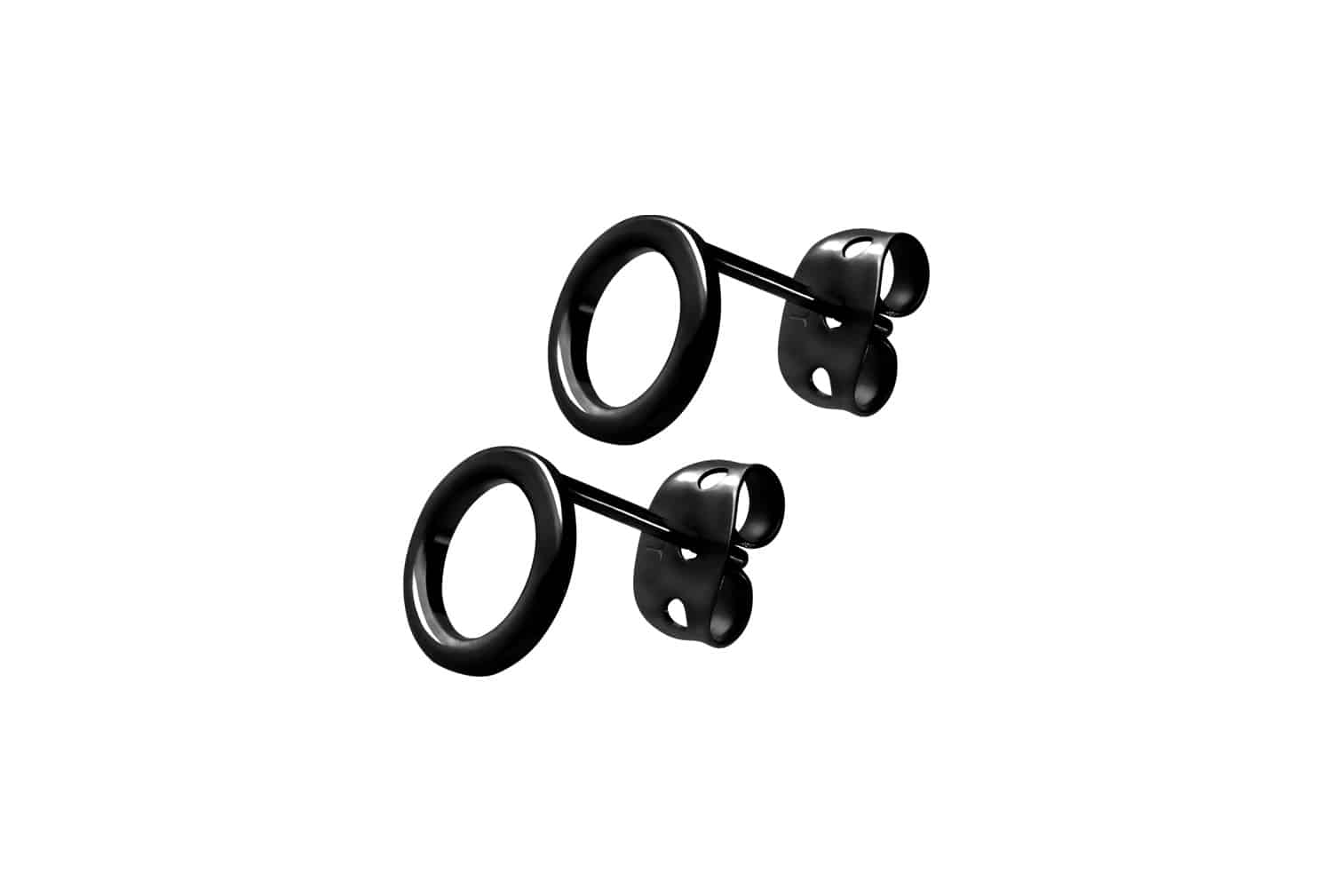 Titanium ear studs CIRCLE