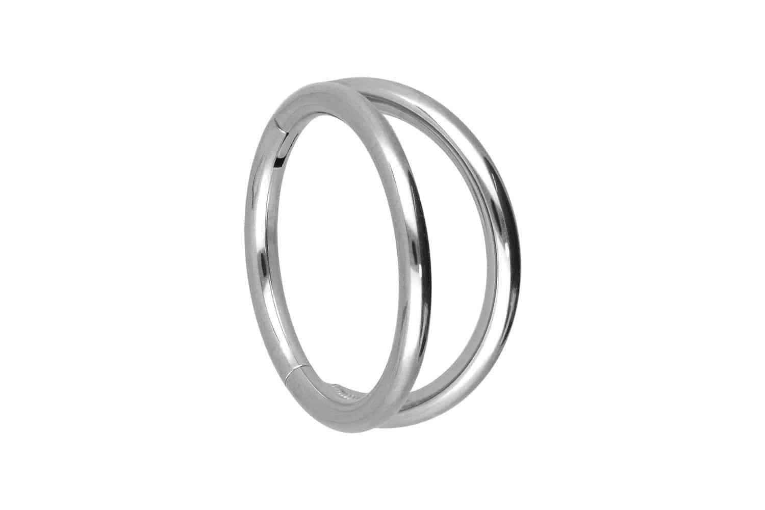 Titanium segment ring clicker 2 RINGS