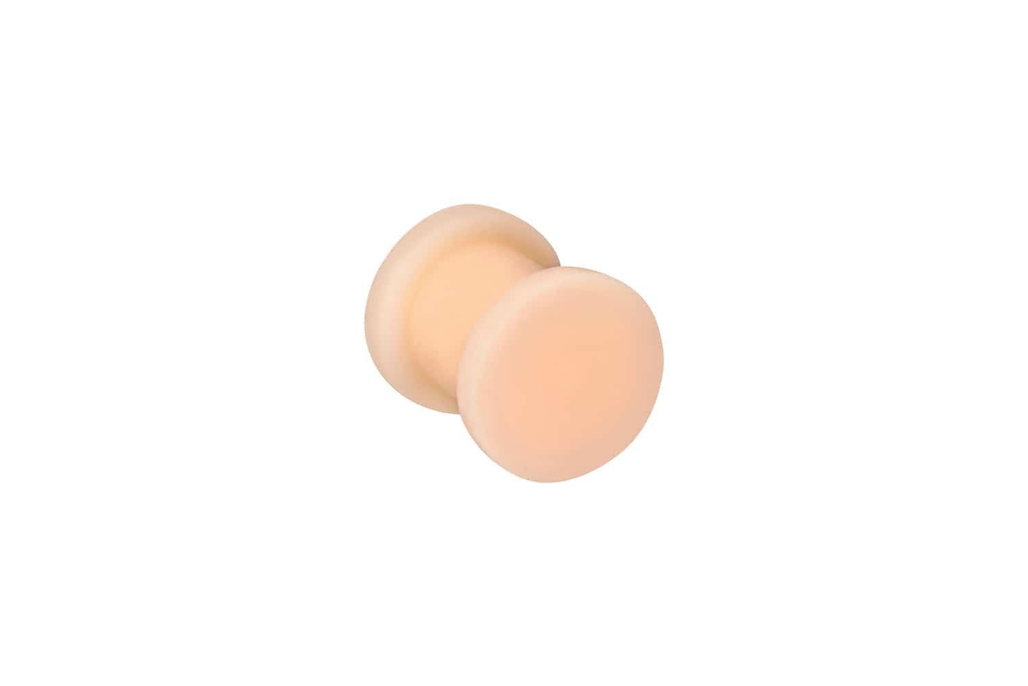 Silicone flat flared plug SKIN-COLORED ++SALE++