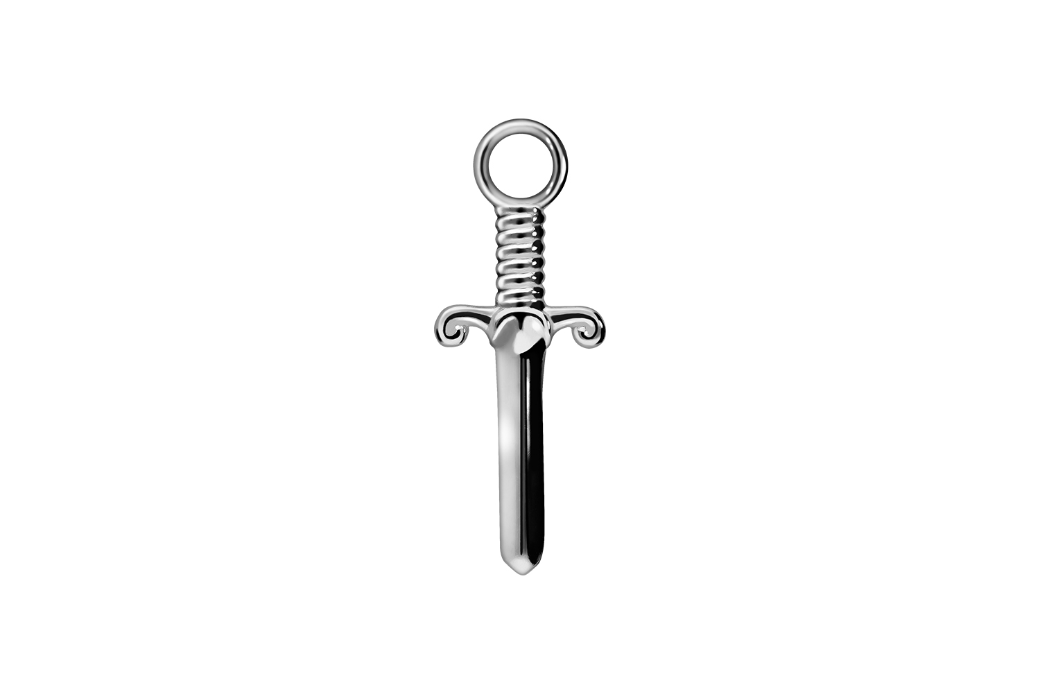 Surgical steel pendant for clickers SWORD