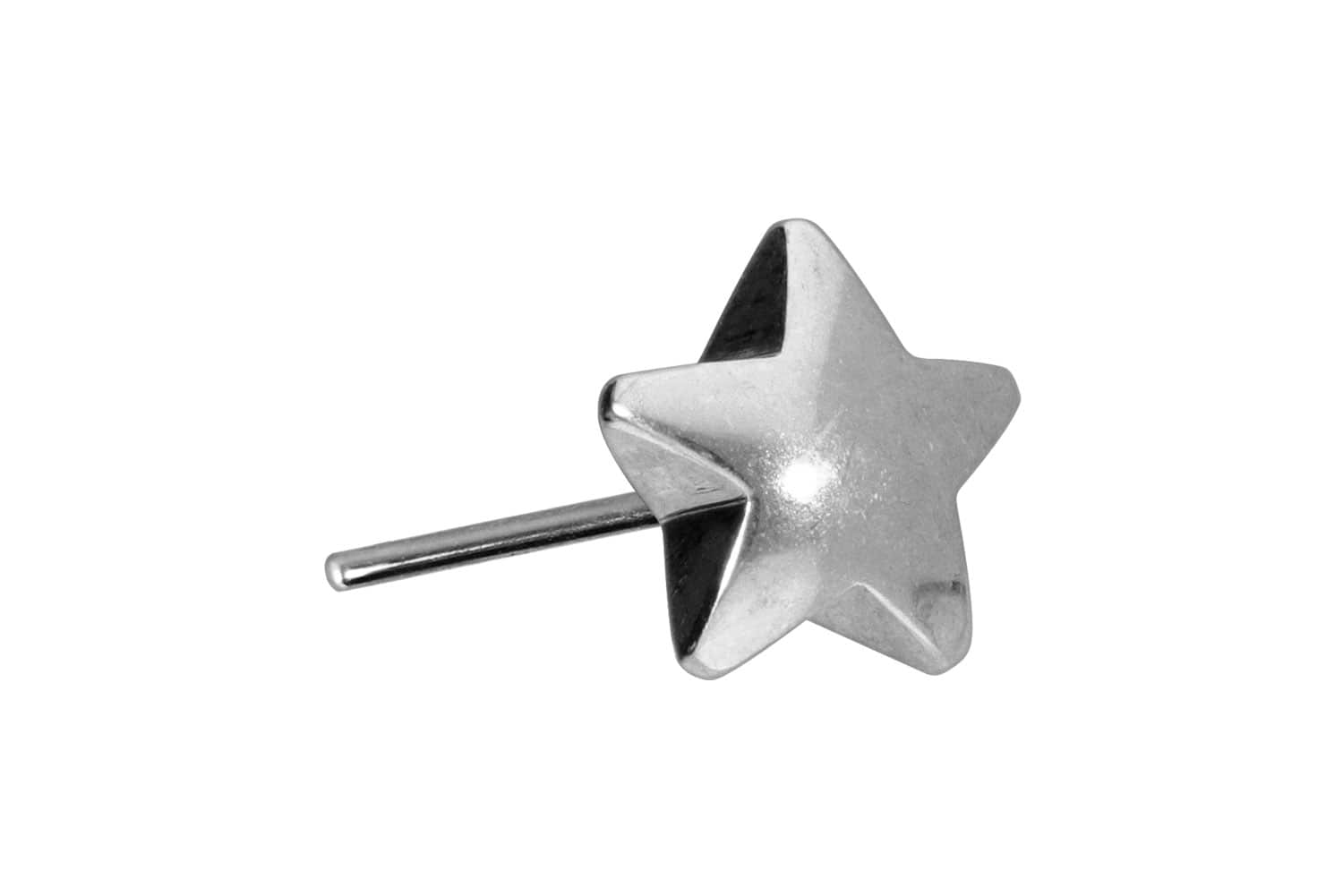 Titanium attachment with push pin STAR