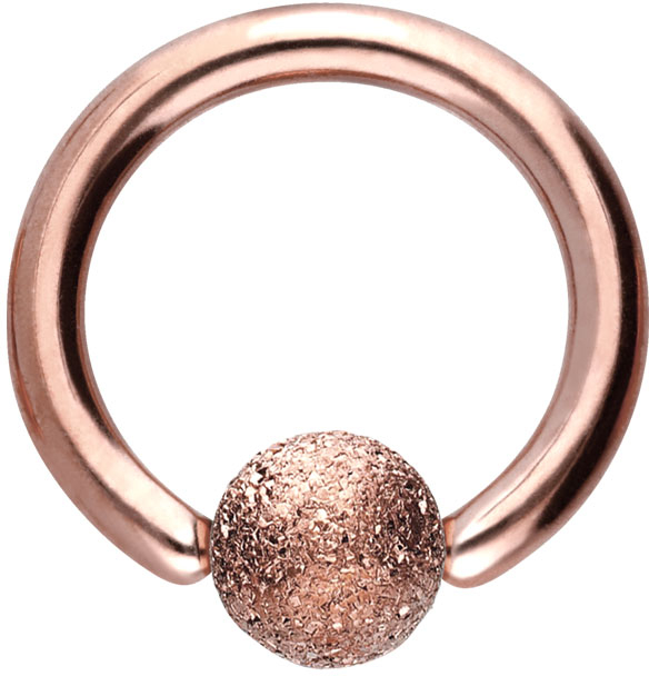 Surgical steel ball closure ring DIAMOND LOOK