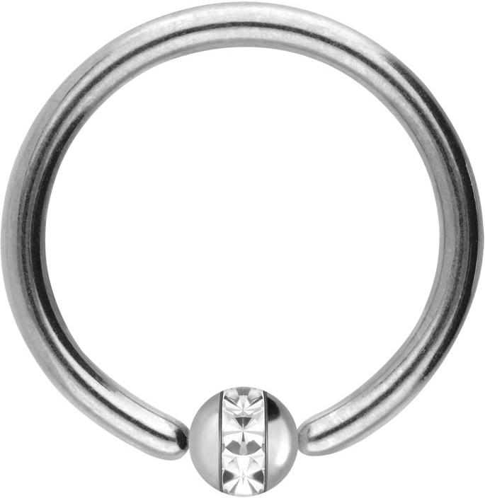 Chirurgenstahl Klemmkugelring EPOXY-RING-KUGEL