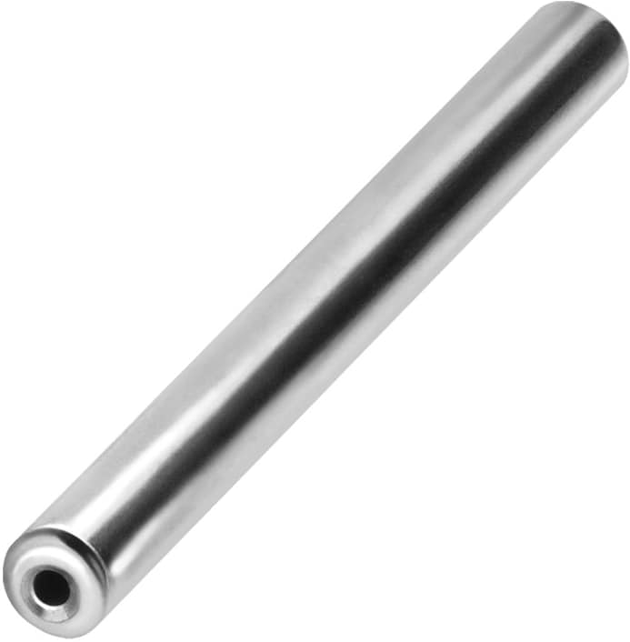 Titanium barbell with push fit without balls