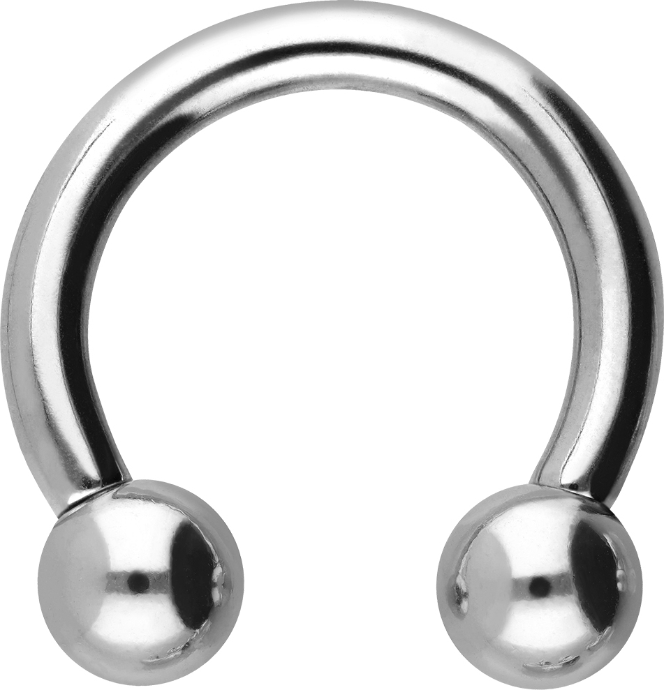 Titanium circular barbell