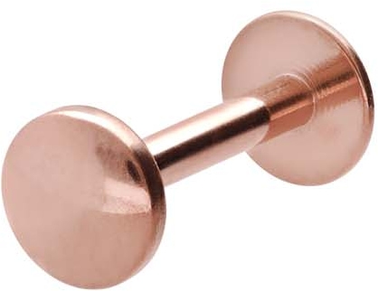 Chirurgenstahl Labret mit Innengewinde FLAT-DISC