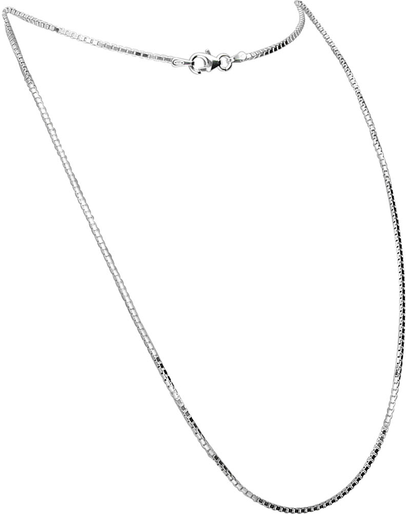 925 silver Venetian chain rhodium-plated