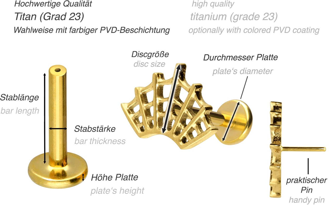 Titan Labret mit Push Fit SPINNENNETZ
