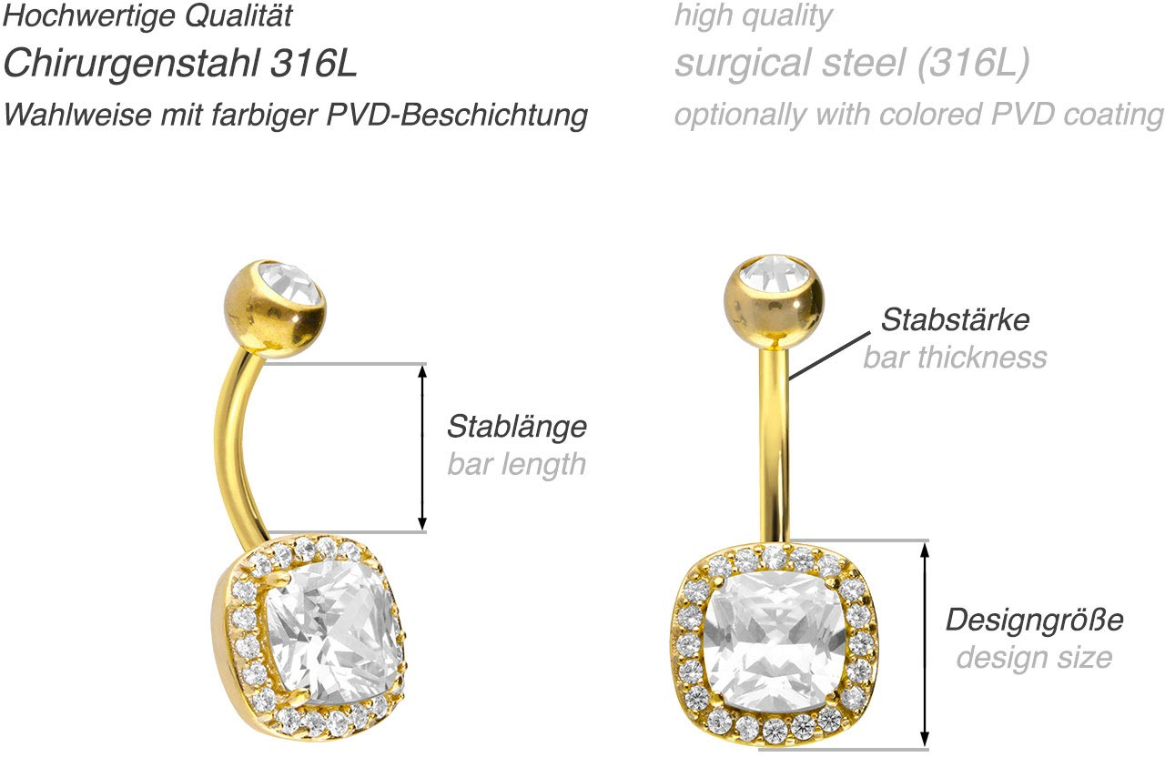 Sugrical steel bananabell BIG CRYSTAL