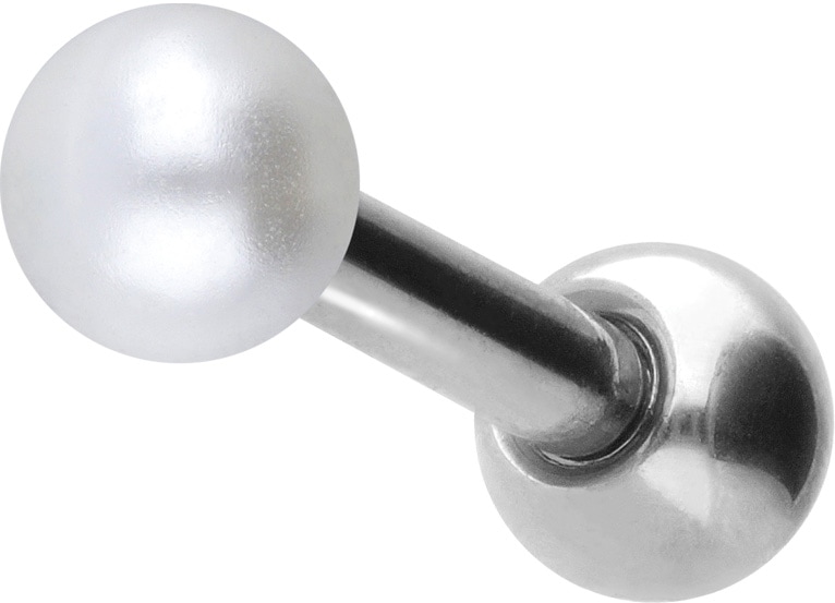 Surgical steel ear piercing SYNTHETIC PEARL