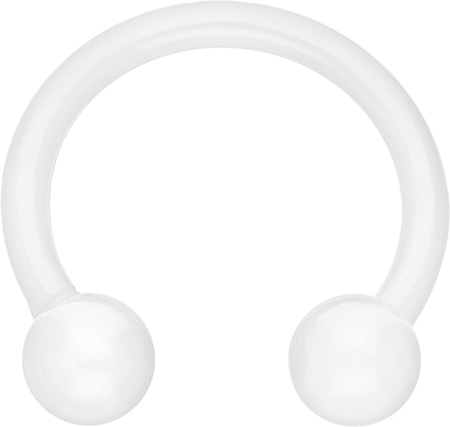 Acrylic circular barbell flexible UNI COLORED