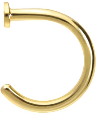 18 carat gold nose ring open PLATE