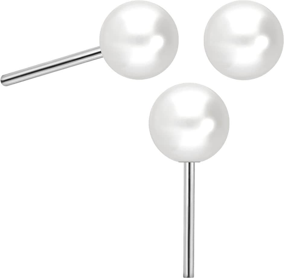 Titan Aufsatz mit Push Pin SYNTHETISCHE PERLE