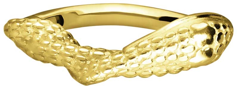 18 carat gold segment ring clicker SNAKE