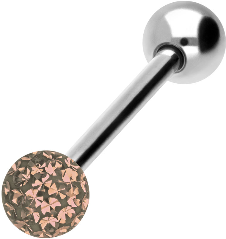 Titanium barbell EPOXY + TITANIUM BALL