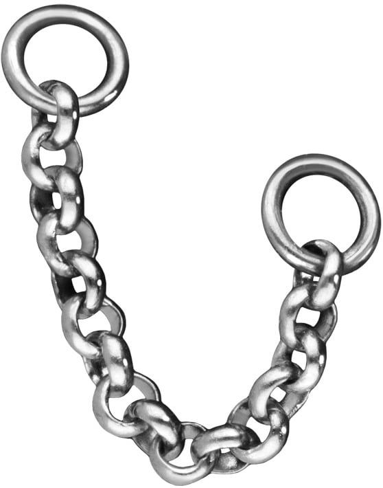 Surgical steel pendant for clickers ANCHOR CHAIN