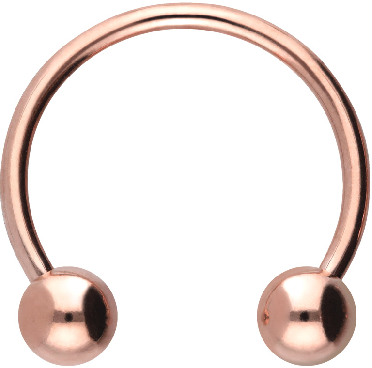 Titanium circular barbell