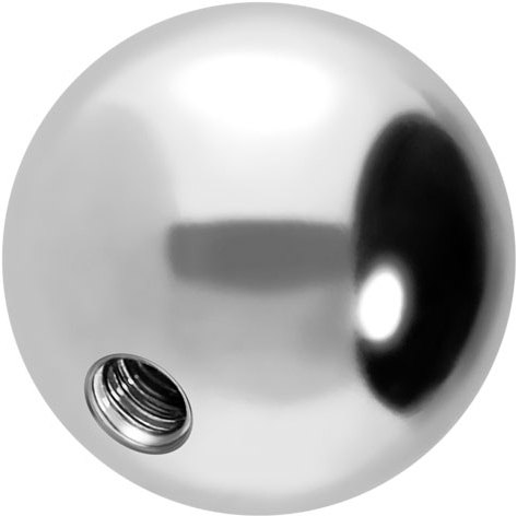 Titanium screw-in ball