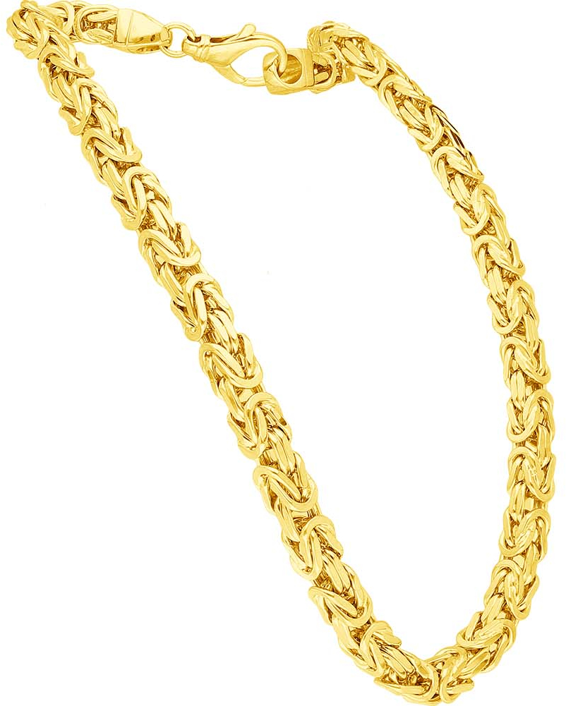 925 silver king chain rhodium-plated / gold-plated