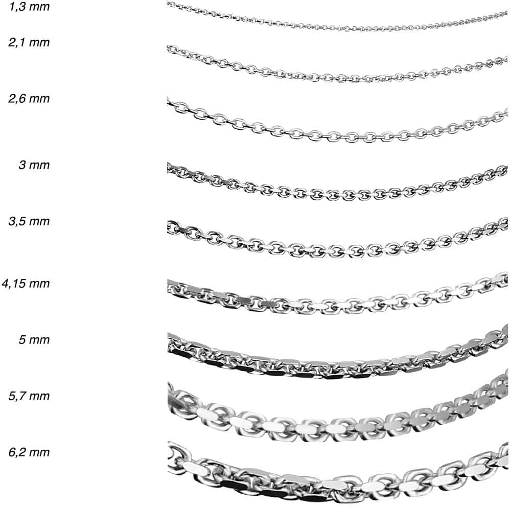 925 silver anchor chain rodhium-plated ++SALE++