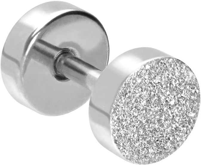 Surgical steel fake plug DIAMOND LOOK