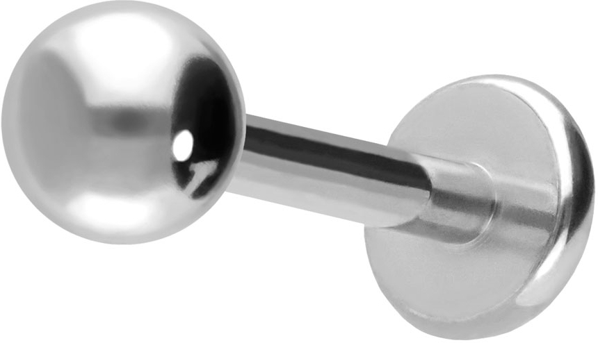 Surgical steel labret