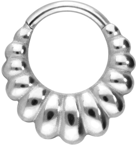 Titanium segment ring clicker SHELL DESIGN