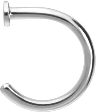 18 carat gold nose ring open PLATE