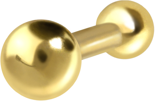 18 Karat Gold Nasenstecker Pin 1,5 mm KUGEL