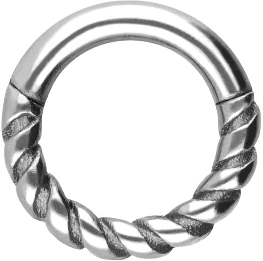 Surgical steel segment ring clicker TWISTED