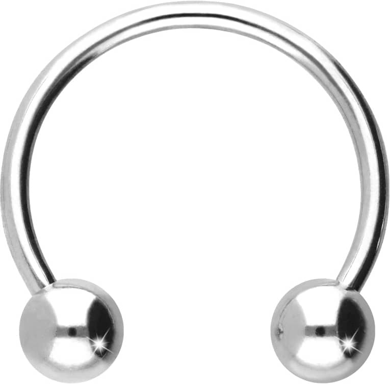 Titanium circular barbell