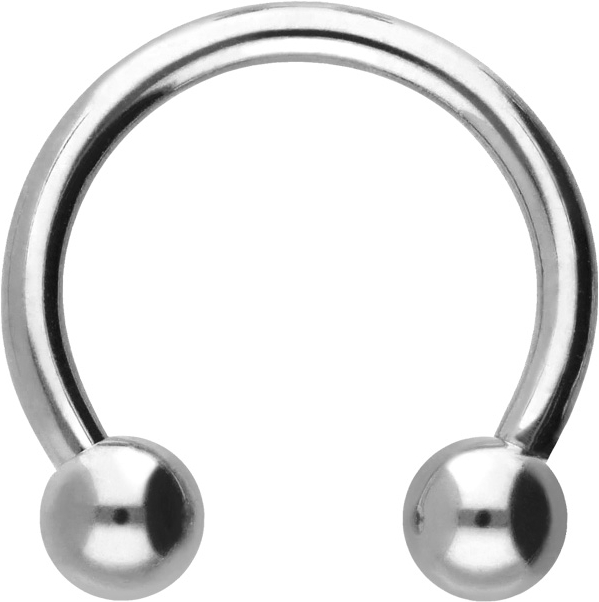 Titanium circular barbell