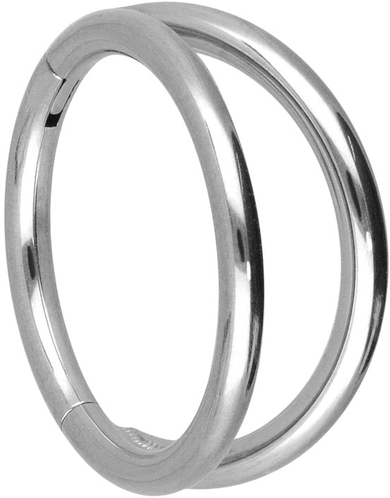 Titanium segment ring clicker 2 RINGS